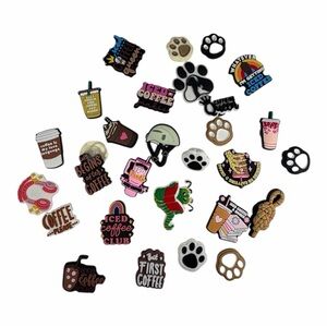27 Pcs Mixed Pvc Shoe Charms Lot Different Charms Fit For Croc Clog Sandals